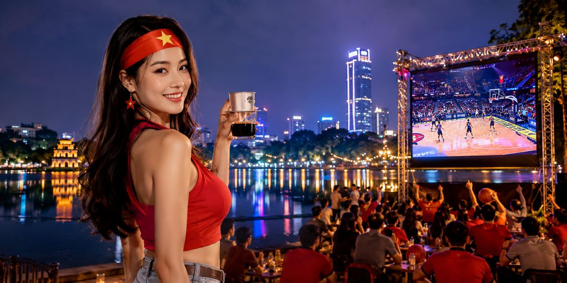 Người hâm mộ bóng rổ tại Hà Nội thưởng thức cà phê và cá cược thể thao trực tuyến